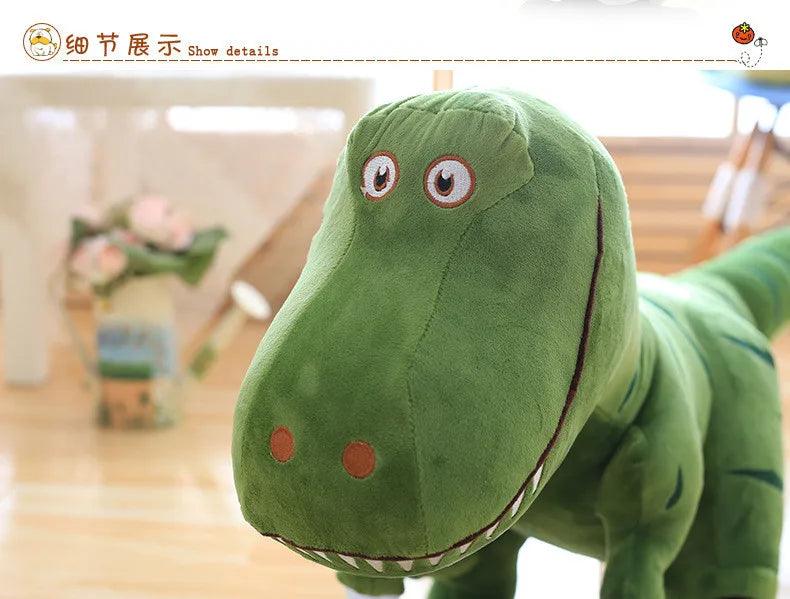 1pc 40-100cm New Dinosaur Plush Toys Cartoon Tyrannosaurus Cute Stuffed Toy Dolls for Halloween Christmas Birthday Gift - petguardiansupplies