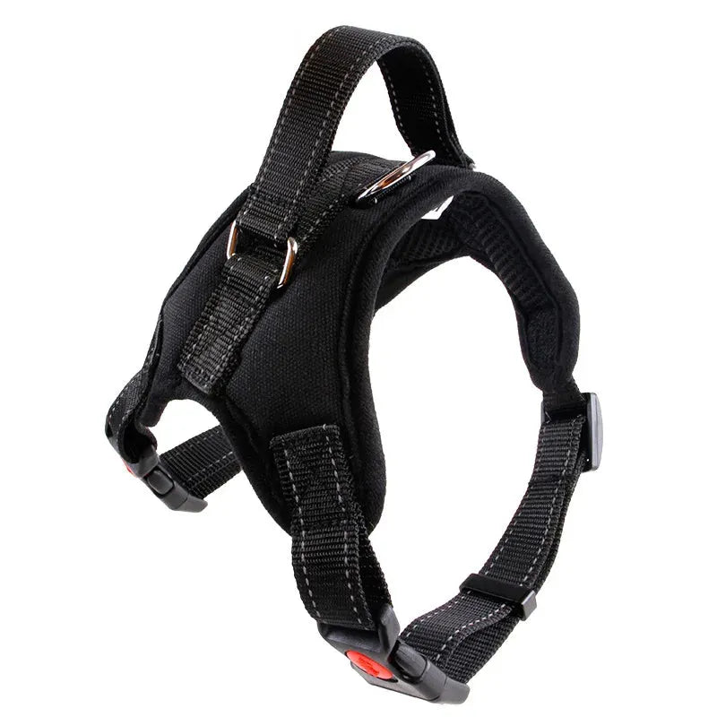 Nylon Heavy Duty Dog Pet Harness Collar Adjustable Padded Extra Large Medium Small Dog Harnesses Vest Husky Big Dogs Products - petguardiansupplies