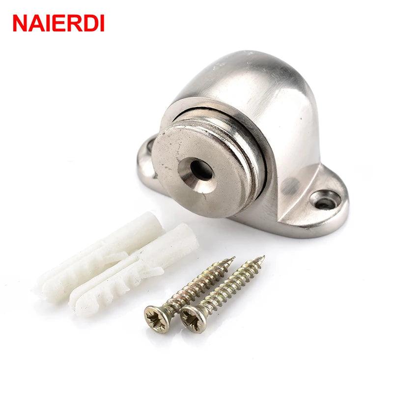 NAIERDI 2-10PCS Door Stop Closer Stoppers Damper Buffer Magnet Cabinet Catches For Wardrobe Hardware Furniture Fittings - petguardiansupplies