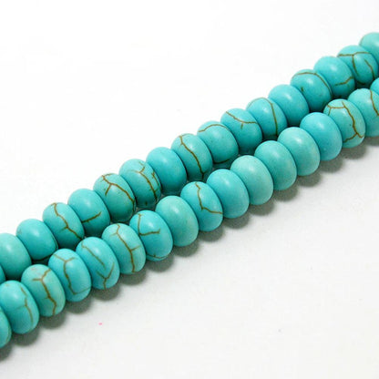 Hot 40-124pcs/strand 6 Optional Sizes Natural Blue Howlite Light Blue Stone Loose Beads For Bracelet Necklace DIY Jewelry Making - petguardiansupplies