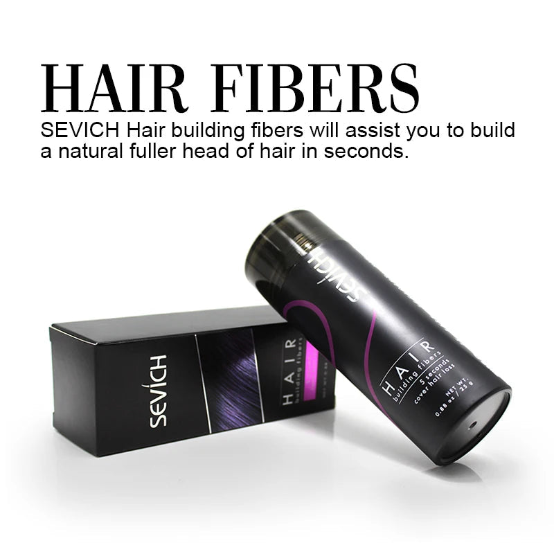 Hair Building Fibers Keratin Thicker Anti Hair Loss Products Concealer Refill Thickening Hair Fiber Powders Growth sevich 25g - petguardiansupplies