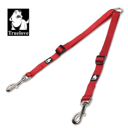 Truelove Nylon Double Dog Leash For Two Dogs Coupler No Tangle Pet Leash For Large Small Dogs For Training Running TLH2372 - petguardiansupplies