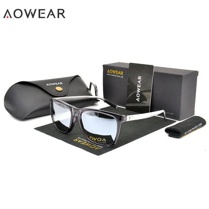 AOWEAR HD Night Vision Glasses Men Aluminium Yellow Lens Sunglasses Men Polarized Night Safe Driving Goggles Oculos Gafas De Sol - petguardiansupplies