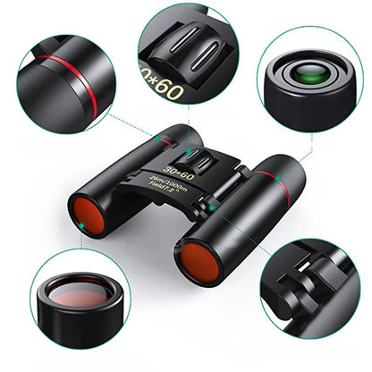 Sakura Night Vision 30x60 Zoom Optical Military Binoculars Telescope 126m/1000m Telescopio Day And Night High Quality Long Range - petguardiansupplies