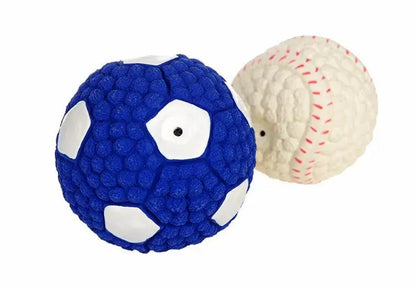 HOOPET Pet Dog Toy Balls Squeak Puppy Toys Interesting Tennis Football Tooth Cleaning Toys for Dogs - petguardiansupplies