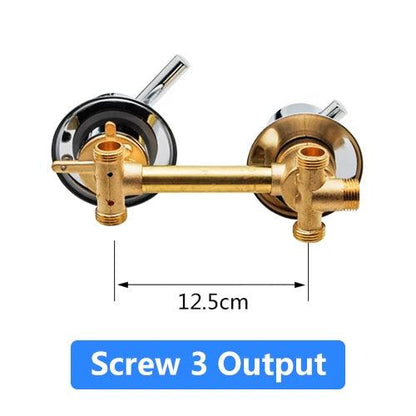 2/3/4/5 Ways Water Outlet Screw Thread Center Distance 10cm 12.5cm Mixing Valve Brass Bathroom Shower Mixer Faucet Tap Cabin - petguardiansupplies