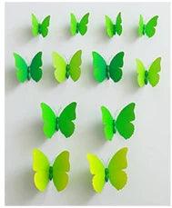 12Pcs 3D Magnet Butterflies Wall Stickers Butterfly Outdoor Bedroom Living Room Home Decor Fridage Decals For Wedding Decoration - petguardiansupplies