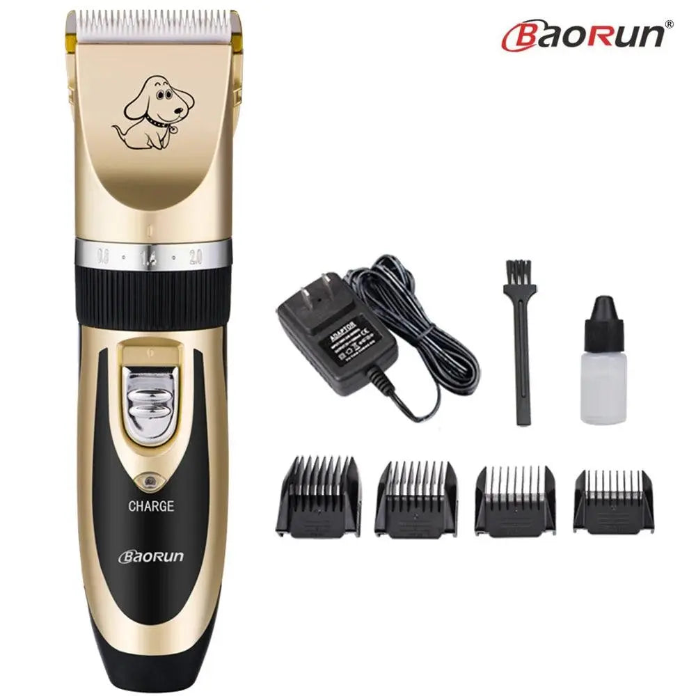 BaoRun P2 P3 Professional Pet Cat Dog Hair Trimmer Rechargeable Animal Grooming Clipper Shaver Dog Hair Cutting Machine Comb Kit - petguardiansupplies