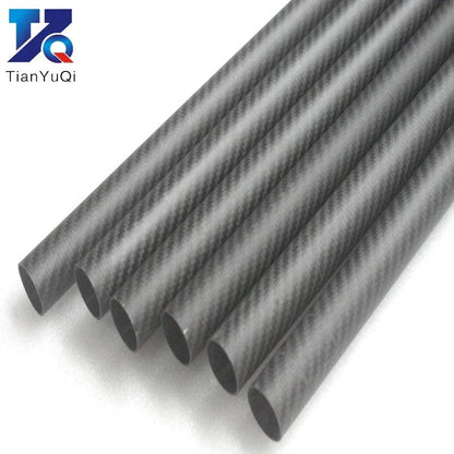 1PCS Twill Matte 3K Carbon fiber circular tube Length 500mm high hardness OD 8mm 10mm 12mm 16mm 20mm 25mm 30mm - petguardiansupplies