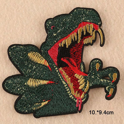 Dinosaur Jurassic Park Embroidered Iron On Clothes Patch For Clothing Stickers Garment Apparel Accessories - petguardiansupplies