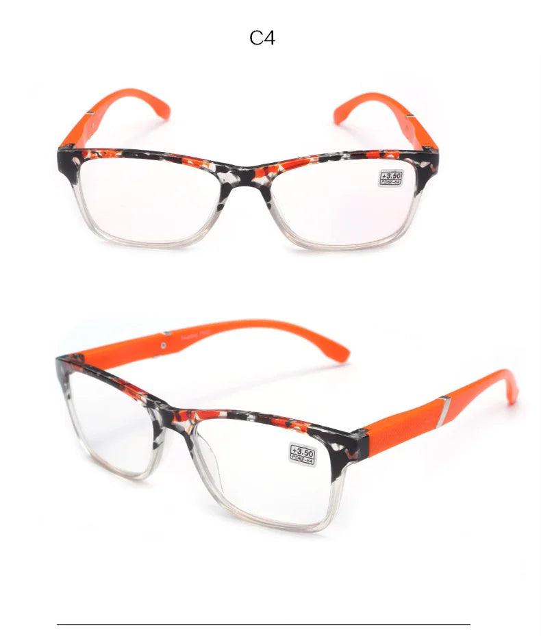 Kaleidoscope Glasses Hyperopia Reading Glasses Men Women Resin Lens Presbyopic Reading Glasses 1.5 +2.0 +2.5 +3.0 +3.5+4.0 - petguardiansupplies