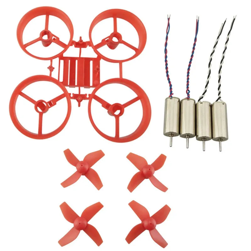 Furibee F36 DIY Mini RC Drone 65mm Wheelbase Frame Kit W/ Propeller 4Pcs 615 Motors JJRC H36 Eachine E010 Red Black White - petguardiansupplies