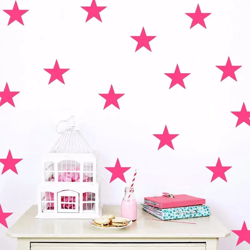 New 45/24pcs Cartoon Starry Wall Stickers For Kids Rooms Home Decor Little Stars Wall Decals Baby Nursery DIY Vinyl Art Mural - petguardiansupplies