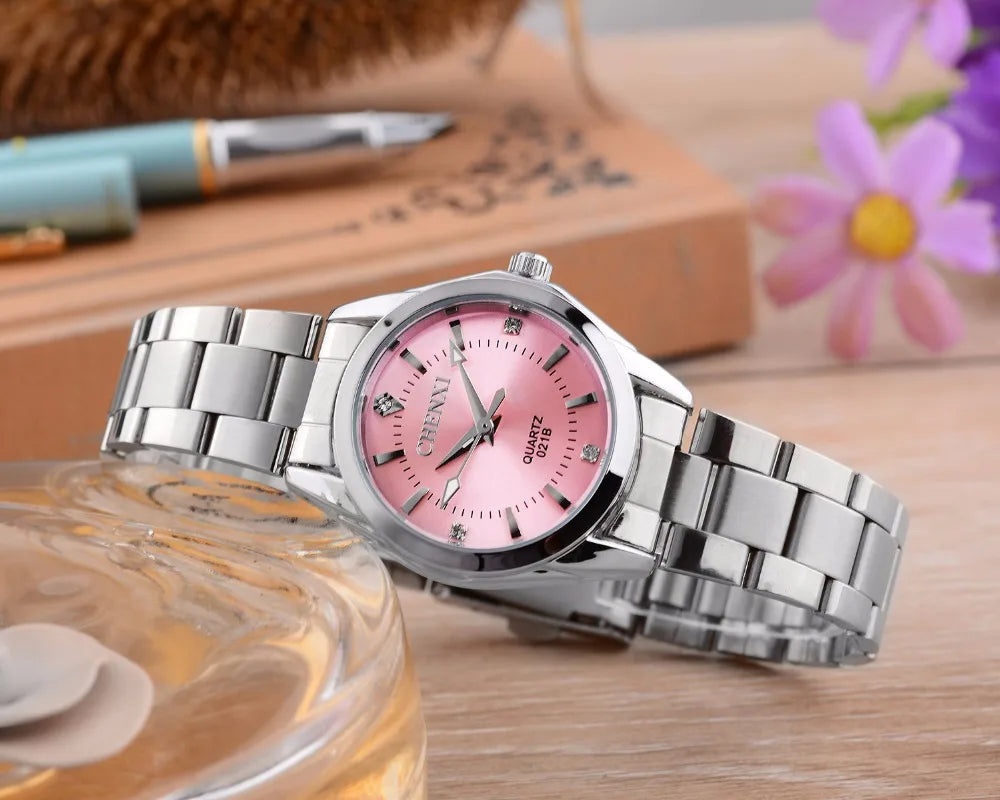 6 Colors CHENXI Brand Watch Luxury Women's Casual Watches Waterproof Watch Women Fashion Dress Rhinestone WristWatch CX021B - petguardiansupplies