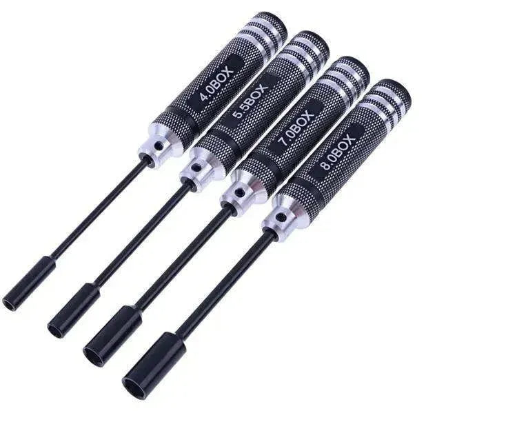 RC Tools 4 pcs hex screw driver set titanium plating hardened 1.5 2.0 2.5 3.0mm screwdriver For RC helicopter Boat Car toys - petguardiansupplies