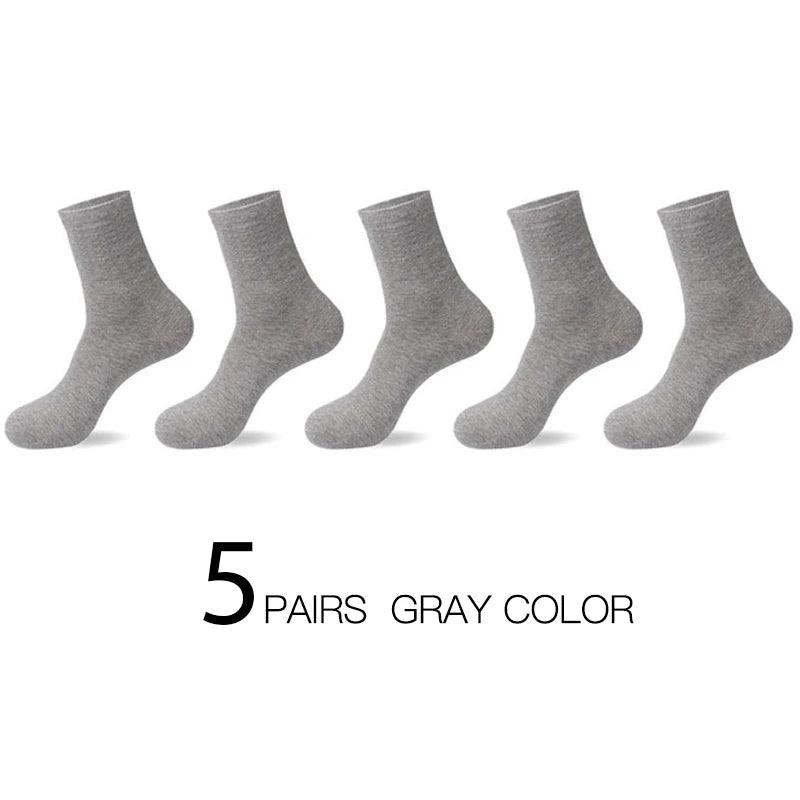 HSS 5pairs/lot High Quality Men Cotton Socks New Casual Business Summer Thin Black Socks Deodorant Breathable Man Long Sock - petguardiansupplies