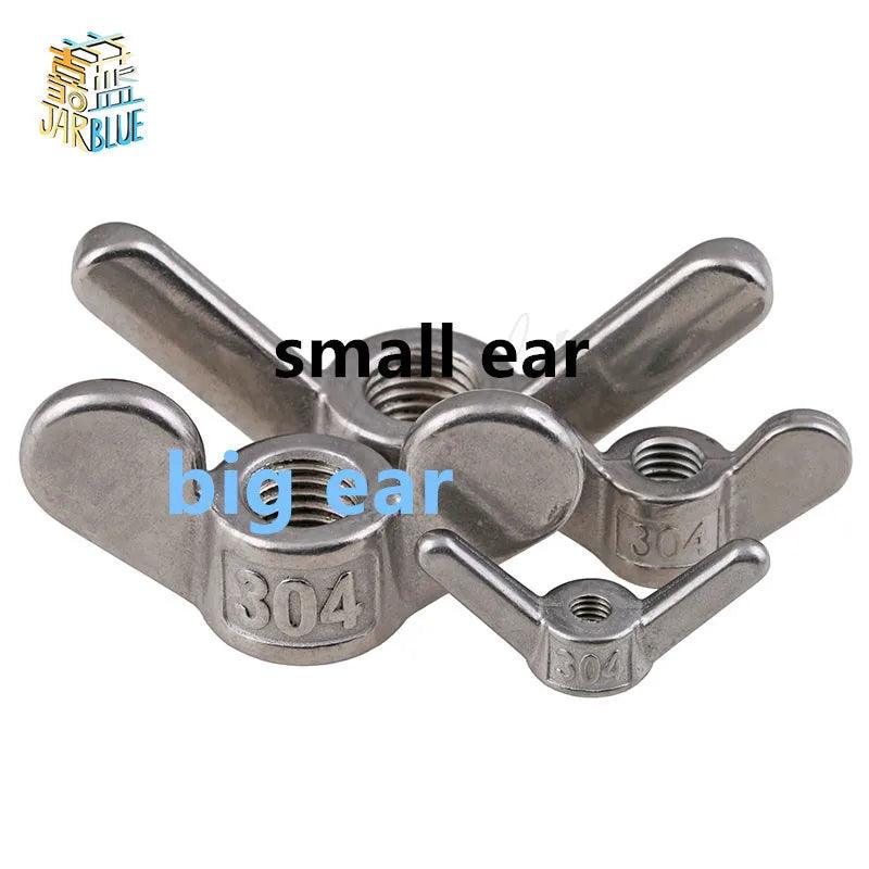 304 stainless steel special-shaped hand screw nut big ear butterfly nuts ram screw nut claw nut - petguardiansupplies