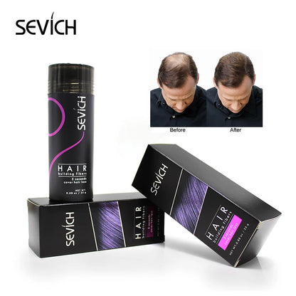 Hair Building Fibers Keratin Thicker Anti Hair Loss Products Concealer Refill Thickening Hair Fiber Powders Growth sevich 25g - petguardiansupplies