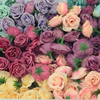 10/50/100pcs 2.5cm Mini Silk Artificial Rose Flower Heads For Wedding Party Home Decoration DIY Accessories Fake Flowers Craft - petguardiansupplies