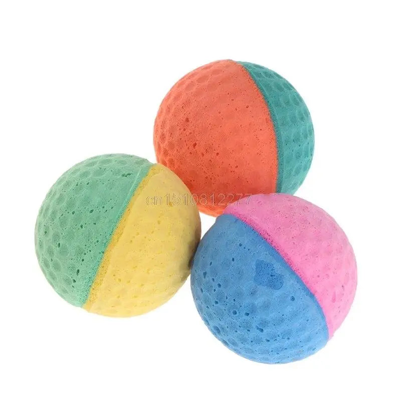 10 Pcs Pet Toy Latex Balls Colorful Chew For Dogs Cats Puppy Kitten Soft Elastic Dropshipping - petguardiansupplies