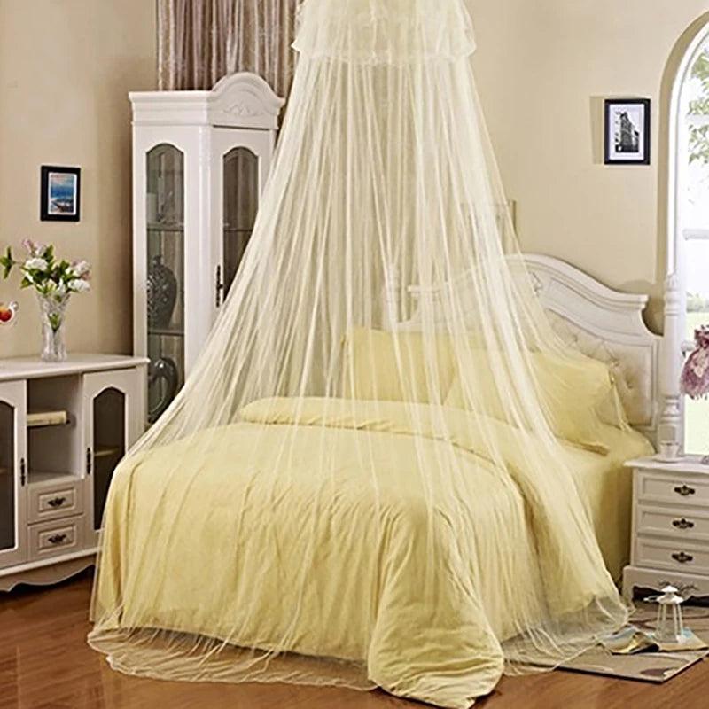 Elegant Lace Insect Bed Canopy Netting Curtain Round Dome Mosquito Net Bedding - petguardiansupplies