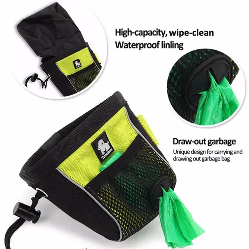 Truelove Portable Travel Dog Snack Treat bag Reflective Pet Training Clip-on Pouch Bag Easy Storage belt bag Poop Bag Dispenser - petguardiansupplies