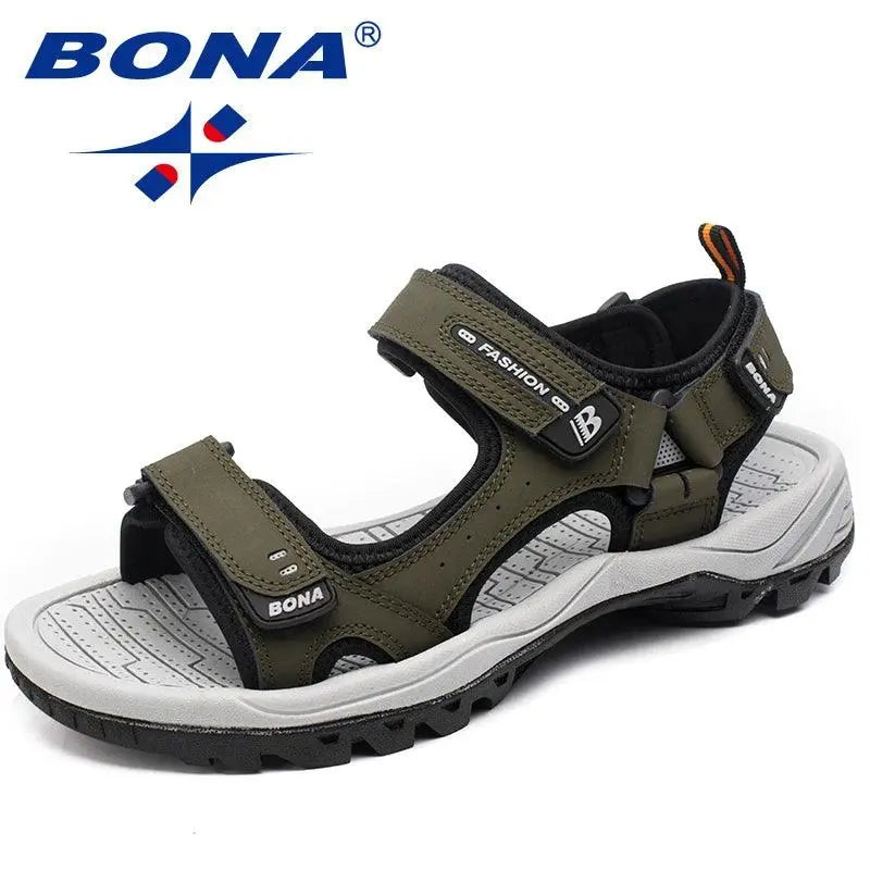 BONA New Classics Style Men Sandals Outdoor Walking Summer Shoes Anti-Slippery Beach Shoes Men Comfortable Soft Free Shipping - petguardiansupplies