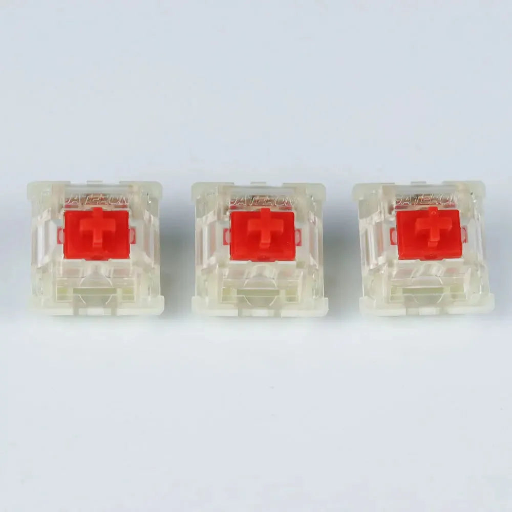 Gateron silent switch Black Red clear 5pin transparent tops for mechaniacl keyboard Compatible with MX switch - petguardiansupplies