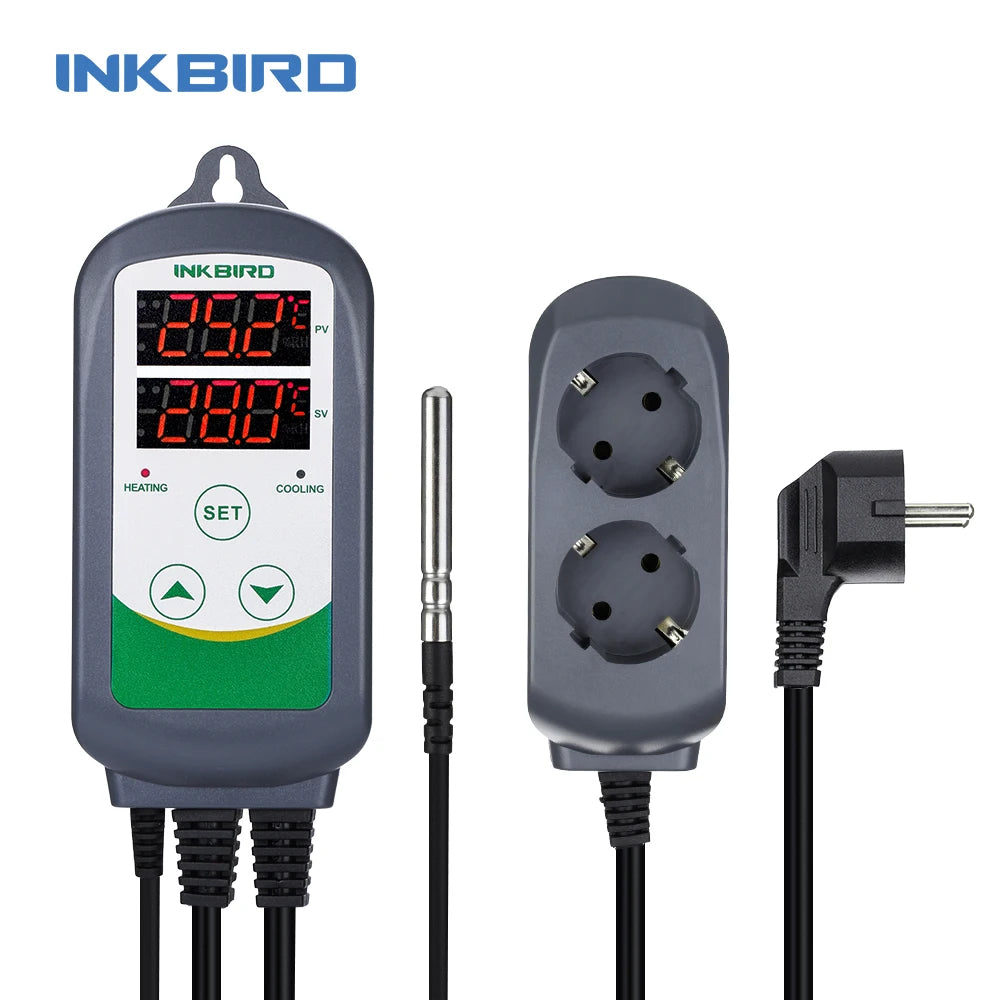 INKBIRD ITC-308 Heating and Cooling Dual Relay Temperature Controller, Carboy, Fermenter, Greenhouse Terrarium Temp. Control - petguardiansupplies