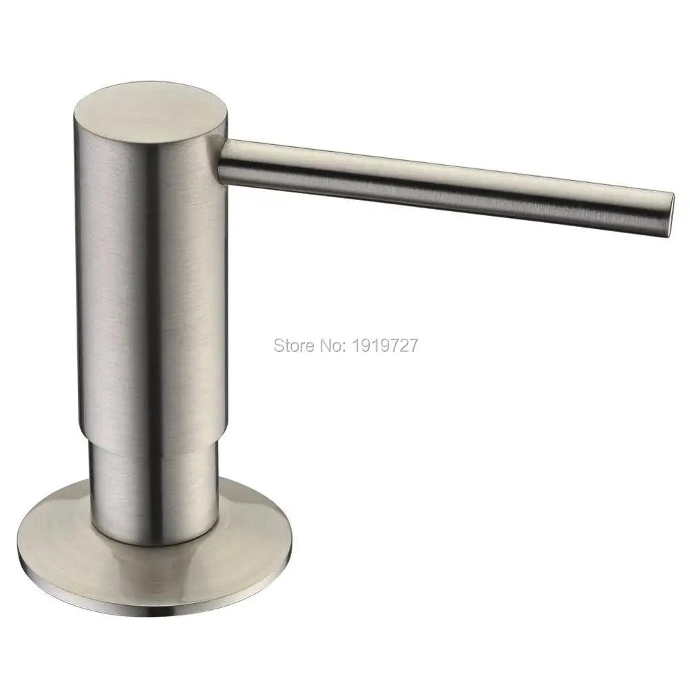 Newly High Quality 5 Warranty Promotion 100% Solid Brass Pump Head Kitchen Commercial Modern Lotion Dispenser In Brushed Nickel - petguardiansupplies