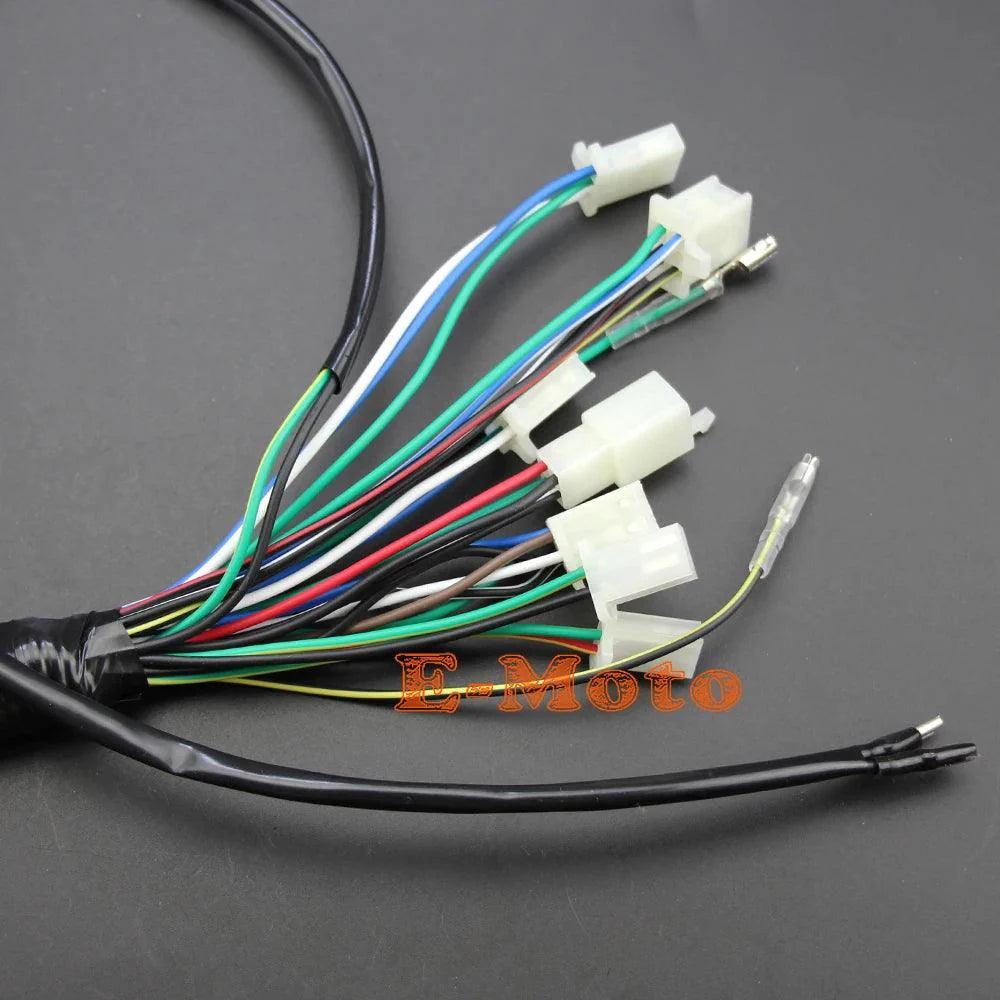 Full Electrics Wiring Harness Coil CDI Spark Plug Kits For 50cc 70cc 90cc 110cc 125cc 140cc ATV Quad Pit Dirt Bike Buggy Go kart - petguardiansupplies