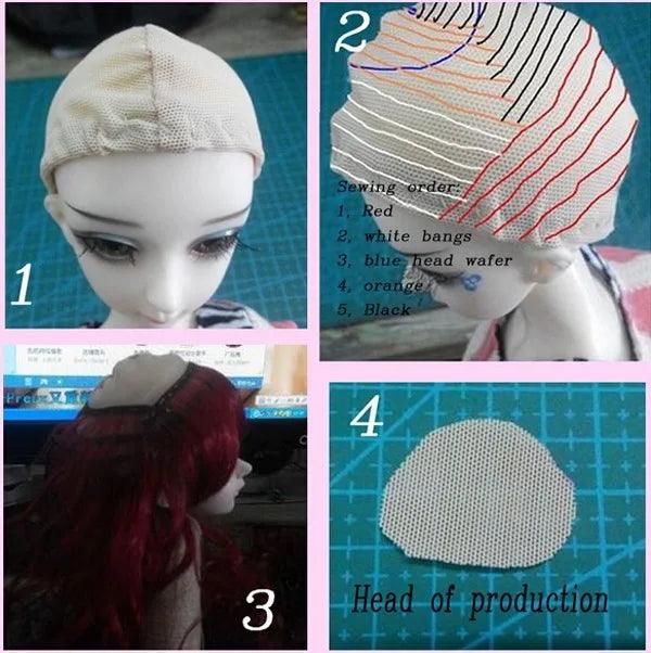 1pcs Doll Hair 15cm 25cm Pink Yellow Purple Green Blue Color Straight Doll Wigs for Russian Handmade Diy Accessory - petguardiansupplies