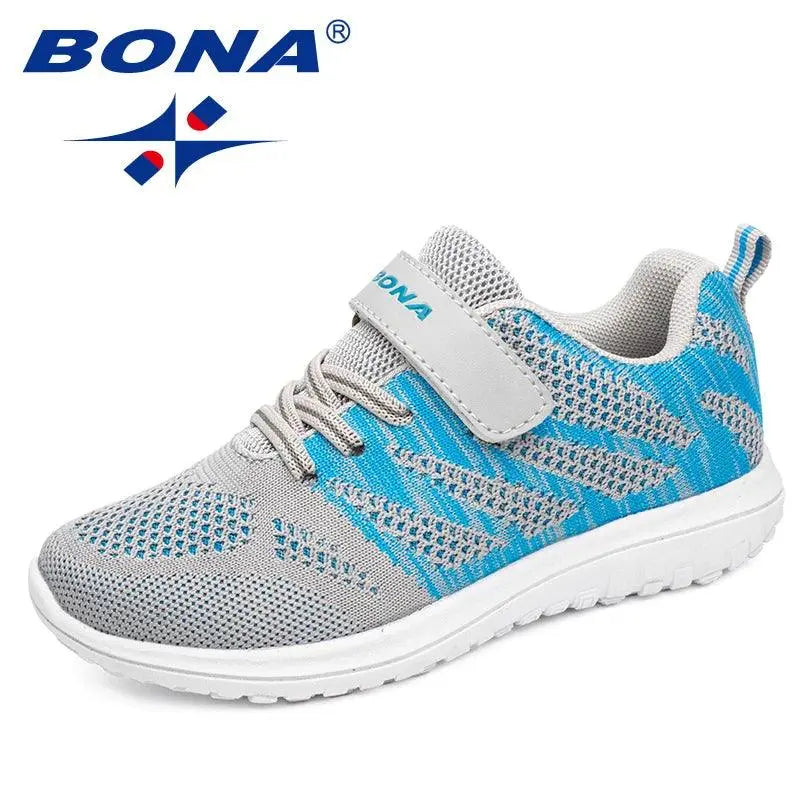 BONA New Arrival Popular Style Children Casual Shoes Mesh Sneakers Boys & Girls Flat Child Running Shoes Light Fast Free Shippin - petguardiansupplies