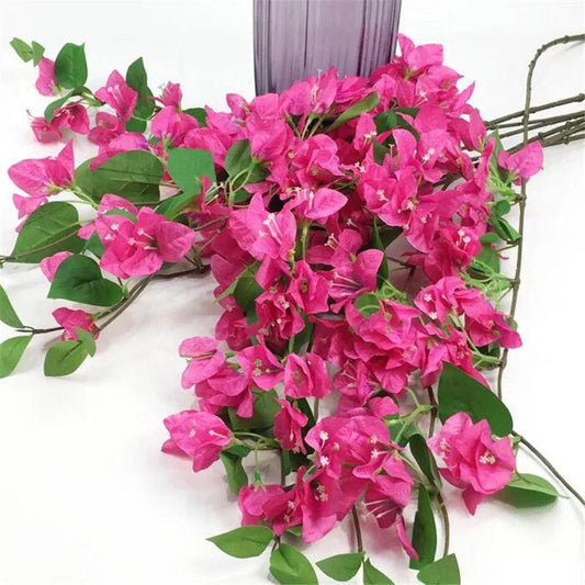 10pcs Silk Bougainvillea Glabra Artificial Climbing bougainvillea spectabilis 30.71" six colors for Wedding Centerpieces - petguardiansupplies