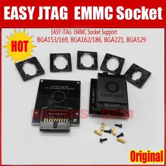 2025 NEW Original EASY JTAG PLUS EMMC Socket Adapter ( Support eMMC BGA153/169, BGA162/186, BGA221,BGA529) - petguardiansupplies