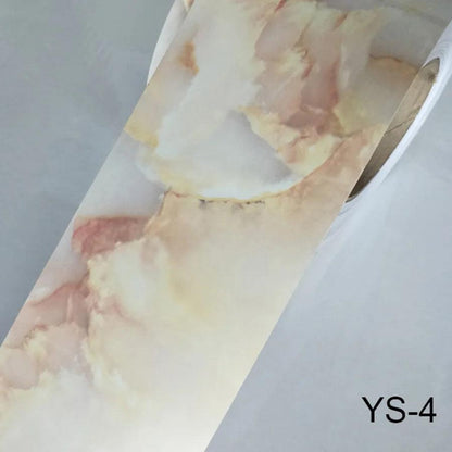 0.1x5M Marble Vinyl Waistline Sticker Solid Color Self Adhesive Wall Paper Border Bathroom PVC Waterproof Wood Pattern Wallpaper - petguardiansupplies