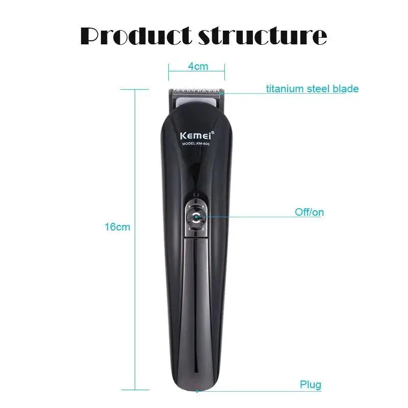 Kemei Hair Clipper Barber Hair Trimmer Electric Clipper Razor Shaver Beard Trimmer Men Shaving Machine Cutting Nose Trimmer - petguardiansupplies