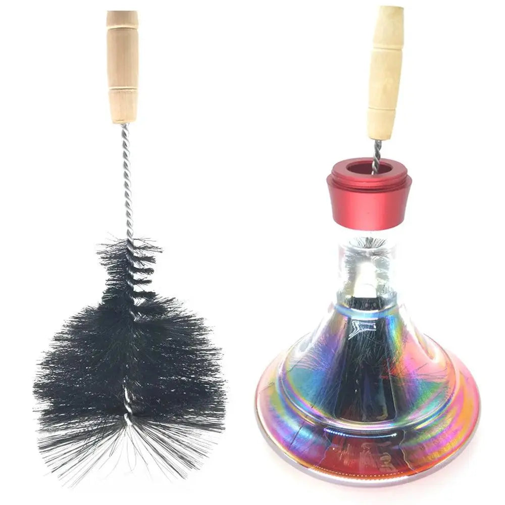 LOMINT Hookah Glass Bottle Base Cleaning Brush For Shisha Hookahs Narguile Chicha Smoking Water Pipe Accessories - petguardiansupplies