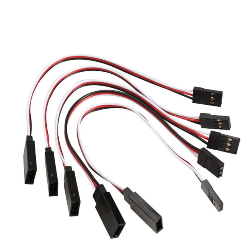 10pcs/lot 10cm 15CM 30CM 50CM 100CM RC Servo Extension Cord Cable Wire 150mm Lead JR Wholesale - petguardiansupplies