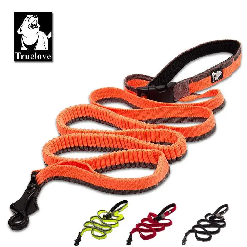 Truelove 7 In 1 Multi-Function Adjustable Dog Lead Hand Free Pet Training Leash Reflective Multi-Purpose Dog Leash Walk 2 Dogs - petguardiansupplies