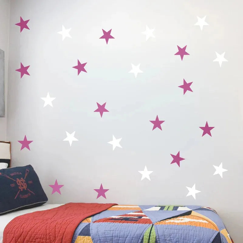 New 45/24pcs Cartoon Starry Wall Stickers For Kids Rooms Home Decor Little Stars Wall Decals Baby Nursery DIY Vinyl Art Mural - petguardiansupplies