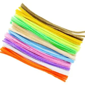 50Pcs 30cm Colorful Chenille Stems Pipe Cleaners For Diy Kids Diy Plush Educational Toys Handmade Art Crafts Supplies - petguardiansupplies