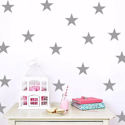 New 45/24pcs Cartoon Starry Wall Stickers For Kids Rooms Home Decor Little Stars Wall Decals Baby Nursery DIY Vinyl Art Mural - petguardiansupplies