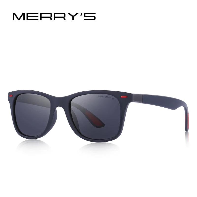 MERRYS DESIGN Men Women Classic Retro Rivet Polarized Sunglasses Lighter Design Square Frame 100% UV Protection S8508 - petguardiansupplies