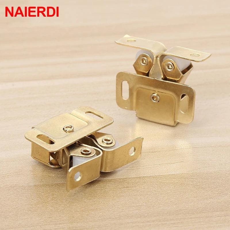 NAIERDI 2-10PCS Door Stop Closer Stoppers Damper Buffer Magnet Cabinet Catches For Wardrobe Hardware Furniture Fittings - petguardiansupplies