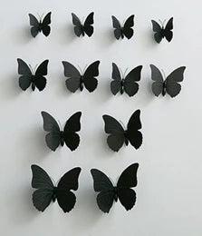 12Pcs 3D Magnet Butterflies Wall Stickers Butterfly Outdoor Bedroom Living Room Home Decor Fridage Decals For Wedding Decoration - petguardiansupplies