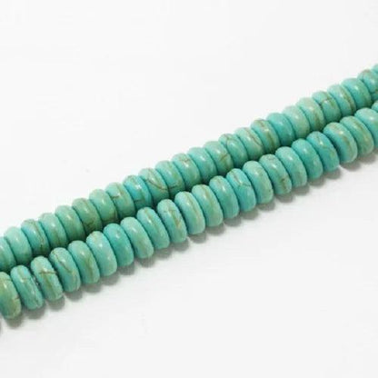 Hot 40-124pcs/strand 6 Optional Sizes Natural Blue Howlite Light Blue Stone Loose Beads For Bracelet Necklace DIY Jewelry Making - petguardiansupplies