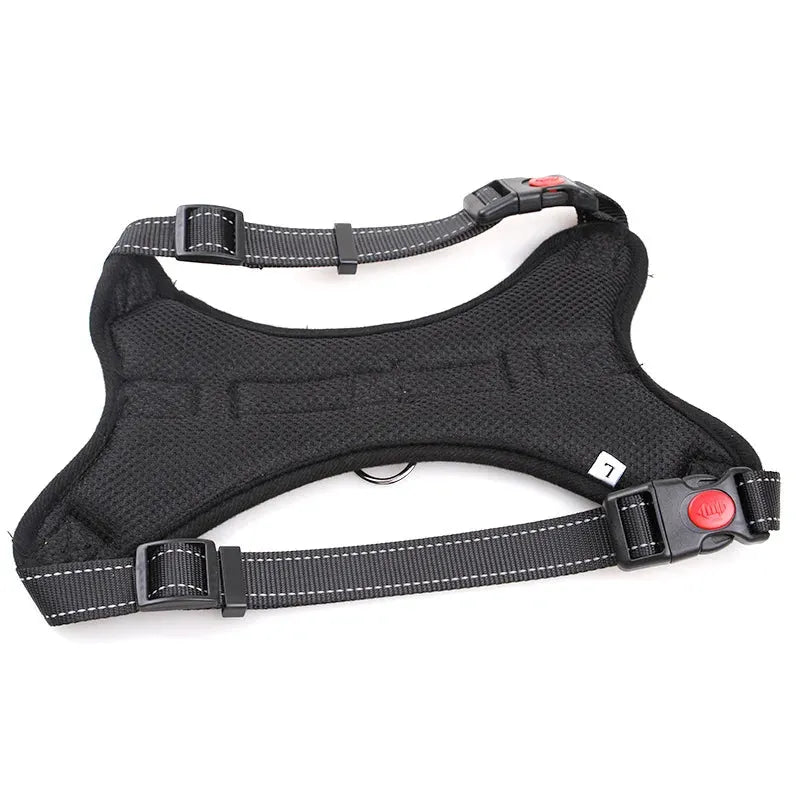 Nylon Heavy Duty Dog Pet Harness Collar Adjustable Padded Extra Large Medium Small Dog Harnesses Vest Husky Big Dogs Products - petguardiansupplies