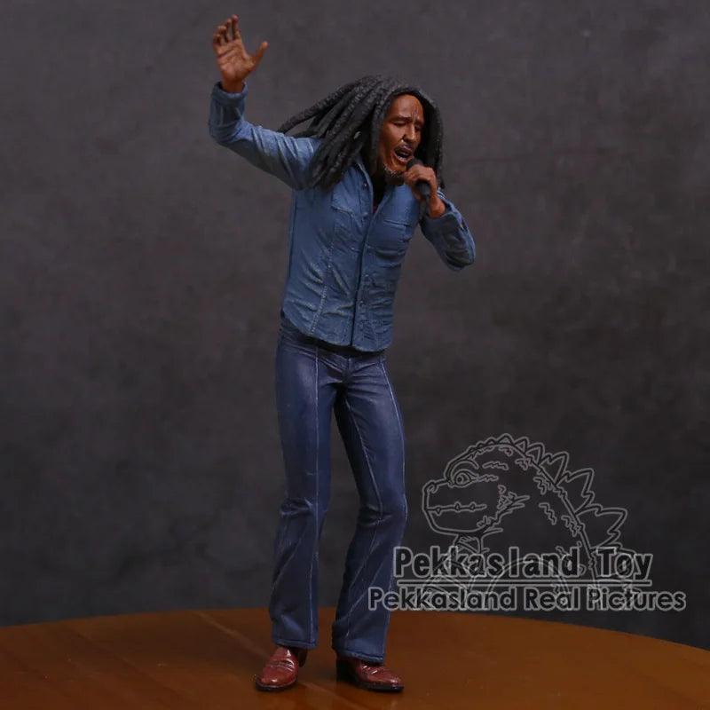 Bob Marley Music Legends Jamaica Singer & Microphone PVC Action Figure Collectible Model Toy 18cm - petguardiansupplies