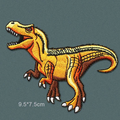 Dinosaur Jurassic Park Embroidered Iron On Clothes Patch For Clothing Stickers Garment Apparel Accessories - petguardiansupplies